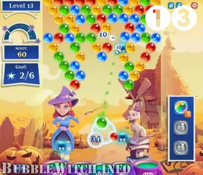 Bubble Witch 2 Saga : Level 13 – Videos, Cheats, Tips and Tricks
