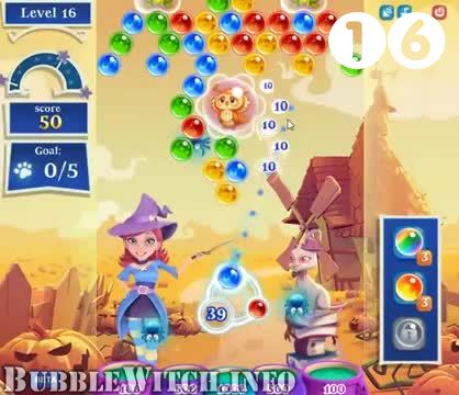 Bubble Witch 2 Saga : Level 16 – Videos, Cheats, Tips and Tricks