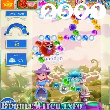 Bubble Witch 2 Saga : Level 2591 – Videos, Cheats, Tips and Tricks