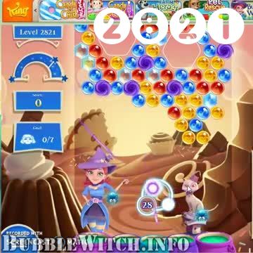 Bubble Witch 2 Saga : Level 2821 – Videos, Cheats, Tips and Tricks