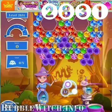 Bubble Witch 2 Saga : Level 2831 – Videos, Cheats, Tips and Tricks