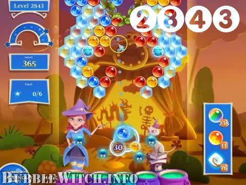 Bubble Witch 2 Saga : Level 2843 – Videos, Cheats, Tips and Tricks