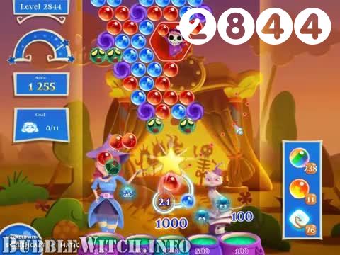 Bubble Witch 2 Saga : Level 2844 – Videos, Cheats, Tips and Tricks