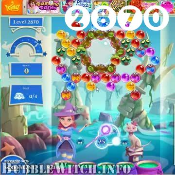 Bubble Witch 2 Saga : Level 2870 – Videos, Cheats, Tips and Tricks