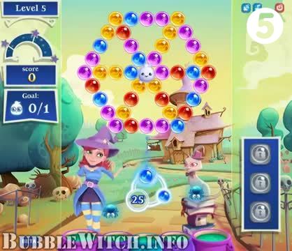 Bubble Witch 2 Saga : Level 5 – Videos, Cheats, Tips and Tricks