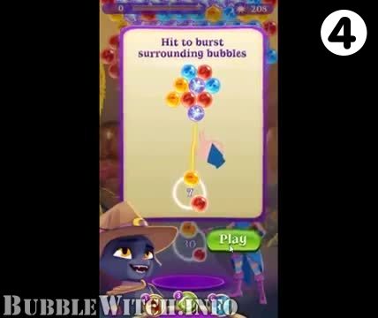 Bubble Witch 3 Saga : Level 4 – Videos, Cheats, Tips and Tricks