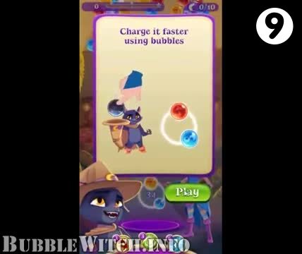 Bubble Witch 3 Saga : Level 9 – Videos, Cheats, Tips and Tricks
