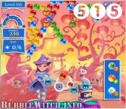 Bubble Witch Saga : Level 515 – Videos, Cheats, Tips and Tricks