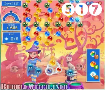 Bubble Witch Saga : Level 517 – Videos, Cheats, Tips and Tricks