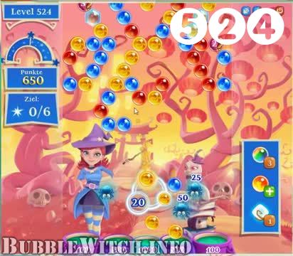 Bubble Witch Saga : Level 524 – Videos, Cheats, Tips and Tricks
